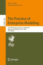 book The Practice of Enterprise Modeling: 13th IFIP Working Conference, PoEM 2020, Riga, Latvia, November 25–27, 2020, Proceedings