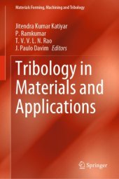 book Tribology in Materials and Applications