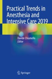 book Practical Trends in Anesthesia and Intensive Care 2019