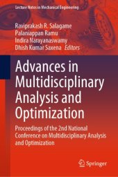 book Advances in Multidisciplinary Analysis and Optimization: Proceedings of the 2nd National Conference on Multidisciplinary Analysis and Optimization