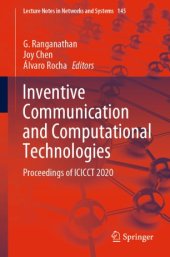 book Inventive Communication and Computational Technologies: Proceedings of ICICCT 2020