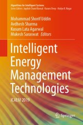 book Intelligent Energy Management Technologies: ICAEM 2019