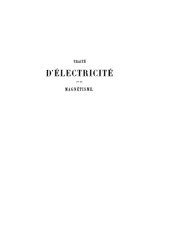 book Traité d’électricité et de magnétisme