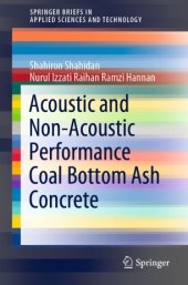 book Acoustic And Non-Acoustic Performance Coal Bottom Ash Concrete