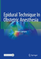 book Epidural Technique In Obstetric Anesthesia