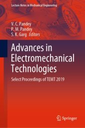 book Advances in Electromechanical Technologies: Select Proceedings of TEMT 2019