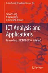 book ICT Analysis and Applications: Proceedings of ICT4SD 2020, Volume 2