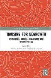 book Housing for Degrowth: Principles, Models, Challenges and Opportunities