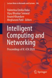 book Intelligent Computing and Networking: Proceedings of IC-ICN 2020