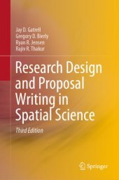 book Research Design and Proposal Writing in Spatial Science