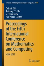 book Proceedings of the Fifth International Conference on Mathematics and Computing: ICMC 2019