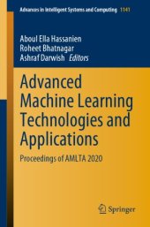 book Advanced Machine Learning Technologies and Applications: Proceedings of AMLTA 2020