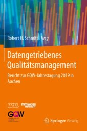 book Datengetriebenes Qualitätsmanagement: Bericht zur GQW-Jahrestagung 2019 in Aachen