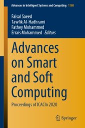 book Advances on Smart and Soft Computing: Proceedings of ICACIn 2020