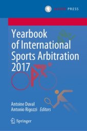 book Yearbook of International Sports Arbitration 2017