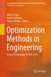 book Optimization Methods in Engineering: Select Proceedings of CPIE 2019