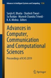 book Advances in Computer, Communication and Computational Sciences: Proceedings of IC4S 2019