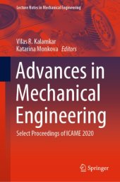 book Advances in Mechanical Engineering: Select Proceedings of ICAME 2020