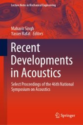 book Recent Developments in Acoustics: Select Proceedings of the 46th National Symposium on Acoustics