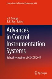 book Advances in Control Instrumentation Systems: Select Proceedings of CISCON 2019