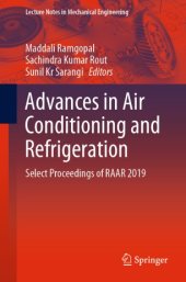 book Advances in Air Conditioning and Refrigeration: Select Proceedings of RAAR 2019