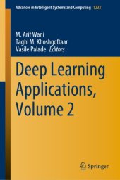 book Deep Learning Applications, Volume 2