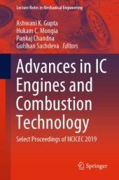 book Advances in IC Engines and Combustion Technology: Select Proceedings of NCICEC 2019