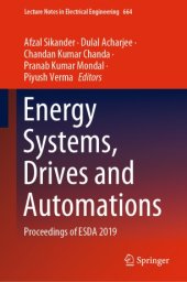 book Energy Systems, Drives and Automations: Proceedings of ESDA 2019