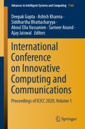 book International Conference on Innovative Computing and Communications: Proceedings of ICICC 2020, Volume 1