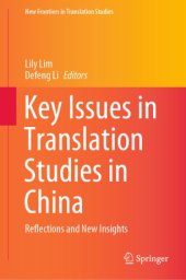 book Key Issues in Translation Studies in China: Reflections and New Insights