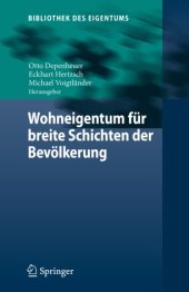 book Wohneigentum für breite Schichten der Bevölkerung