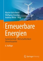 book Erneuerbare Energien: Systemtechnik · Wirtschaftlichkeit · Umweltaspekte