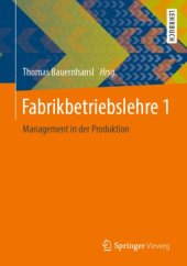 book Fabrikbetriebslehre 1: Management in der Produktion