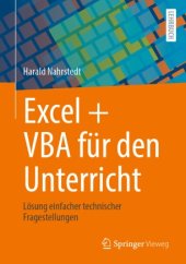 book Excel + VBA für den Unterricht: Lösung einfacher technischer Fragestellungen