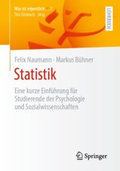 book Statistik: Eine kurze Einführung für Studierende der Psychologie und Sozialwissenschaften