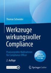 book Werkzeuge wirkungsvoller Compliance: Praxiserprobte Maßnahmen für Compliance Officer