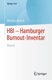 book HBI - Hamburger Burnout-Inventar: Manual