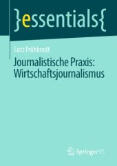 book Journalistische Praxis: Wirtschaftsjournalismus