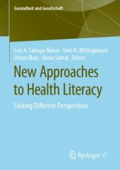 book New Approaches to Health Literacy: Linking Different Perspectives