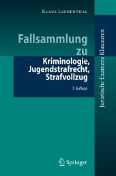 book Fallsammlung zu Kriminologie, Jugendstrafrecht, Strafvollzug