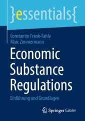 book Economic Substance Regulations: Einführung und Grundlagen