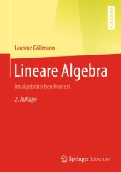 book Lineare Algebra: im algebraischen Kontext