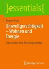 book Umweltgerechtigkeit – Wohnen und Energie: Instrumente und Handlungsansätze