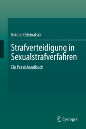 book Strafverteidigung in Sexualstrafverfahren: Ein Praxishandbuch