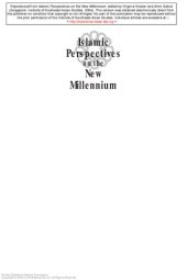 book Islamic perspectives on the new millennium