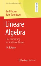 book Lineare Algebra: Eine Einführung für Studienanfänger