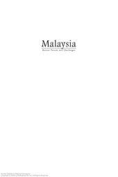 book Malaysia : Recent Trends and Challenges