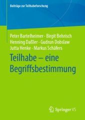 book Teilhabe – eine Begriffsbestimmung