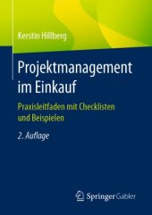 book Projektmanagement im Einkauf: Praxisleitfaden mit Checklisten und Beispielen