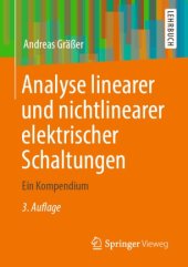 book Analyse linearer und nichtlinearer elektrischer Schaltungen: Ein Kompendium